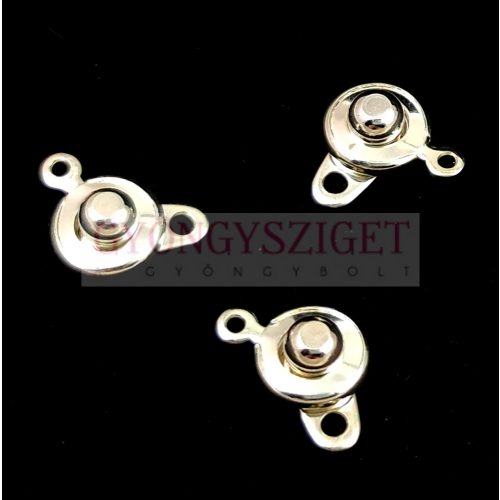 Box and Socket Clasp - Silver Colour -8mm