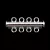 4 Strand Clasp - Silver Colour