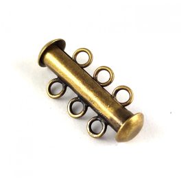 3 Strand Clasp - Antique Brass Colour