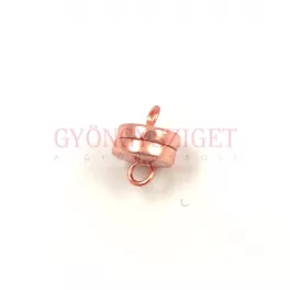 Mágneskapocs - rose gold színű - 6mm