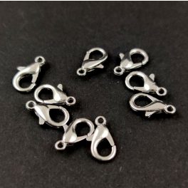 Lobster Clasp - Platinum Colour - 12x6mm