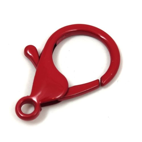 Safety Clasp - Heart Shape - Red - 35 x 24 x 5 mm