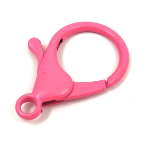 Safety Clasp - Heart Shape - Pink - 35 x 24 x 5 mm