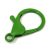 Karabíner kapocs - sötét zöld - 35 x 24 x 5 mm