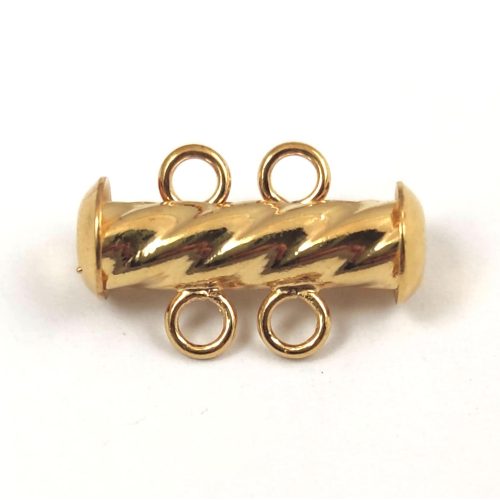 2 Strand Clasp - Gold Colour - twisted