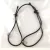 Textile Elastic Bracelet Base with Rings  - Black - slipknot - 1mm