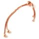 Metal Bracelet Base  - Rose Gold Plated - slipknot - 22cm