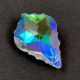 Orienal glass crystal - Baroque drop - Crystal AB -  28 x 19 x 9 mm