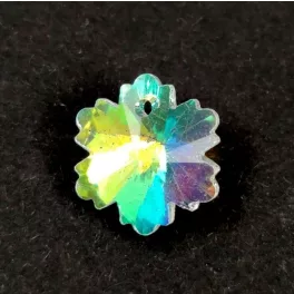   Távolkeleti üveg kristály - hópihe - Crystal AB - 14 x 12 x 7 mm