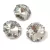 Távolkeleti üveg kristály - 2 lyukkal - Crystal - 14 x 14 x 7 mm