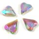 Orienal glass crystal - Fancy Stone Heart - Crystal Santander - 17.5 x 14.5 x 6 mm