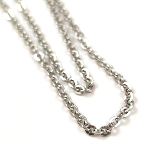 Chain - Stainless Steel - Platinum Colour - 100 cm