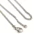 Chain - with clasp - Stainless Steel - Platinum Colour - 45 cm