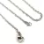 Chain - with clasp - Stainless Steel - Platinum Colour - 45 cm