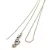 Chain - with clasp - Stainless Steel - Platinum Colour - 45 cm