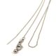 Chain - with clasp - Stainless Steel - Platinum Colour - 45 cm