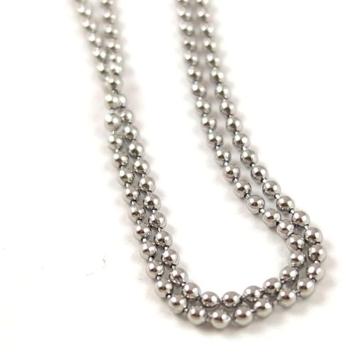 Chain - Stainless Steel - Platinum Colour - 100 cm