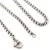 Chain - with clasp - Stainless Steel - Platinum Colour - 60 cm