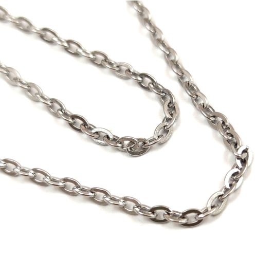 Chain - Snake - Platinum Colour - 40cm - Stainless Steel