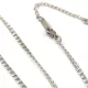 Chain - with clasp - Stainless Steel - Platinum Colour - 54 cm