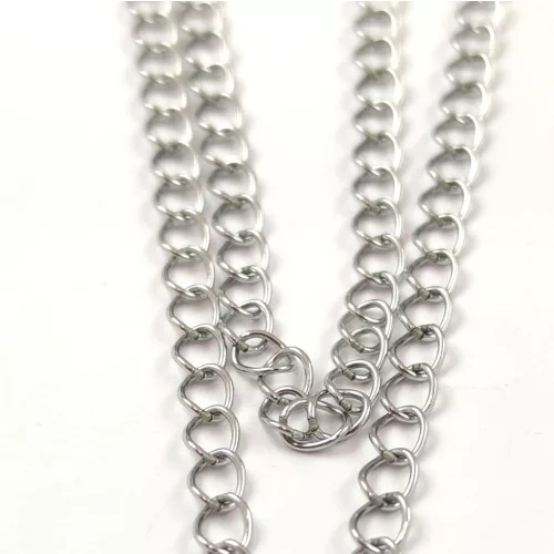 Chain - Stainless Steel - Platinum Colour - 100 cm