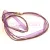 Textile Necklace Base - Purple - with Lobster Clasp - 46 cm