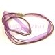 Textile Necklace Base - Purple - with Lobster Clasp - 46 cm