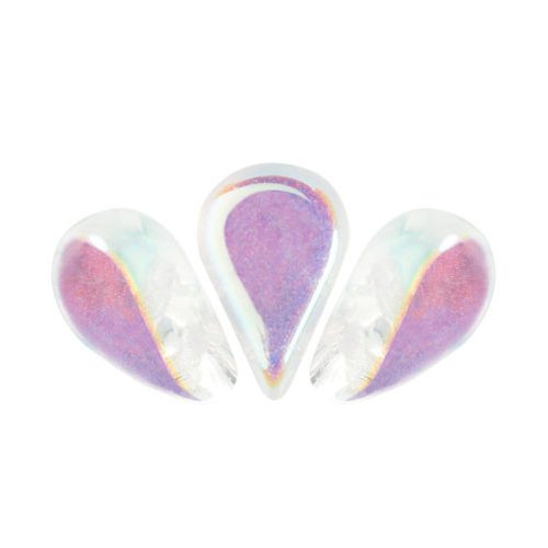 Amos® par Puca®gyöngy - Crystal AB - 5x8 mm