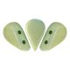 Amos® par Puca®gyöngy gyöngy - white green luster - 5x8 mm