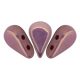Amos® par Puca®gyöngy - White Pink Gold Luster - 5x8 mm