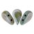Amos® par Puca®gyöngy - Opaque Blue Green Ceramic Look - 5x8 mm