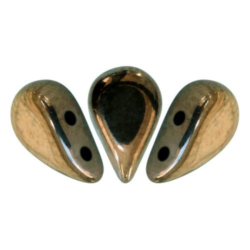 Amos® par Puca®gyöngy - Golden Bronz - 5x8 mm