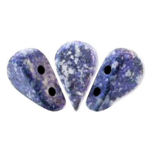 Amos® par Puca®gyöngy - Tweedy Blue - 5x8 mm