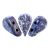 Amos® par Puca®gyöngy - Tweedy Blue - 5x8 mm