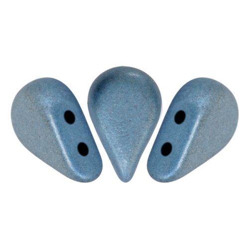 Amos® par Puca®gyöngy - matte metallic blue - 5x8 mm