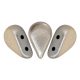 Amos® par Puca®gyöngy - matte metallic grey - 5x8 mm