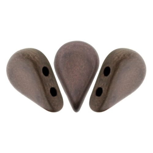 Amos® par Puca®gyöngy - Matt Bronz - 5x8 mm