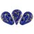 Amos® par Puca®gyöngy - Opaque Sapphire Splash - 5x8 mm