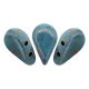 Amos® par Puca®gyöngy - Opaque Aqua Bronze - 5x8 mm