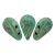 Amos® par Puca®gyöngy - Opaque Green Turquoise Picasso - 5x8 mm