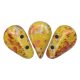 Amos® par Puca®gyöngy - Opaque Jonquil Tweedy - 5x8 mm