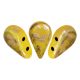 Amos® par Puca®gyöngy - Opaque Jonquil Splash - 5x8 mm
