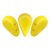 Amos® par Puca®gyöngy - Opaque Jonquil - 5x8 mm