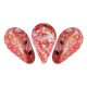 Amos® par Puca®gyöngy - Opaque Light Coral Tweedy - 5x8 mm
