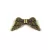 Angyalszárny - antik sárgaréz színű - 19 x 9 x 3 mm - 50db