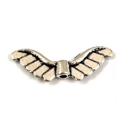 Angyalszárny - platina színű - 23 x 8 x 2 mm - 50db