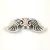 Angyalszárny - platina színű - 19 x 7.5 x 3.5 mm - 50db
