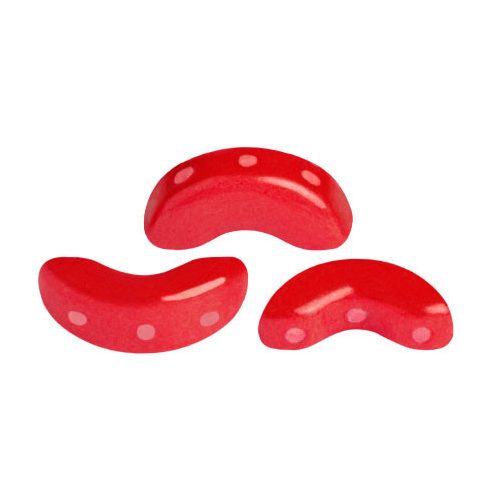 Arcos® par Puca®gyöngy - Opaque Grenadine - 5x10 mm