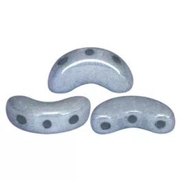 Arcos® par Puca®gyöngy - white blue-gray luster - 5x10 mm