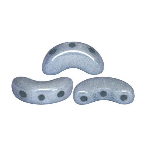 Arcos® par Puca®gyöngy - white blue-gray luster - 5x10 mm